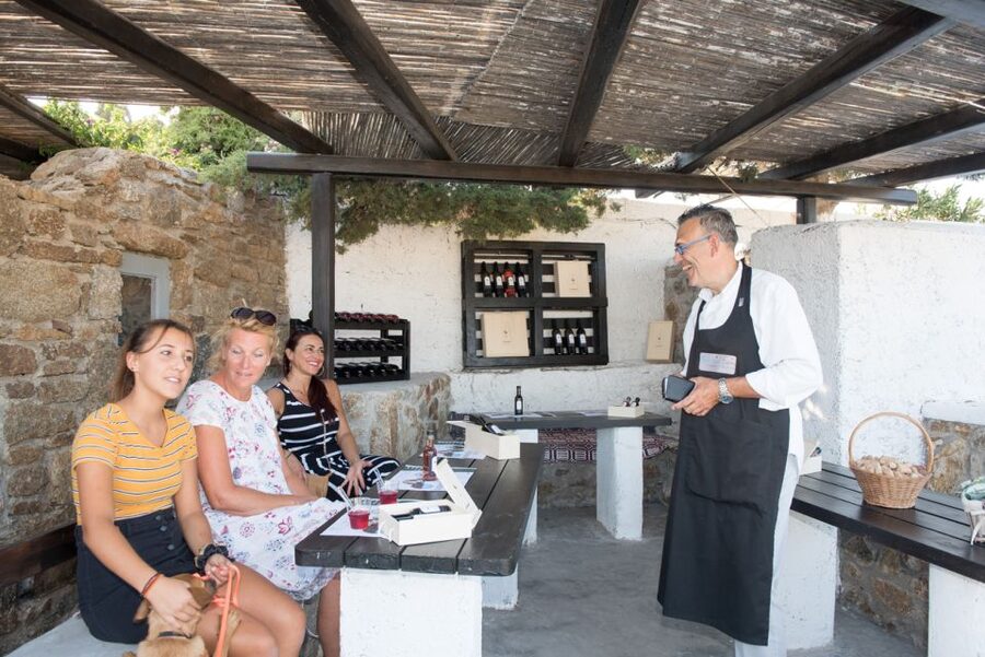Mykonos: Wine Tasting at a Mykonian Farm - A farm wine corner, not a formal tasting room