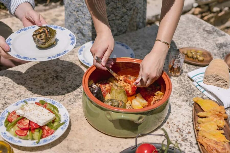Naxos: Family Farm-table Cooking, Kouros Tour & Live Music - What makes this experience feel personal