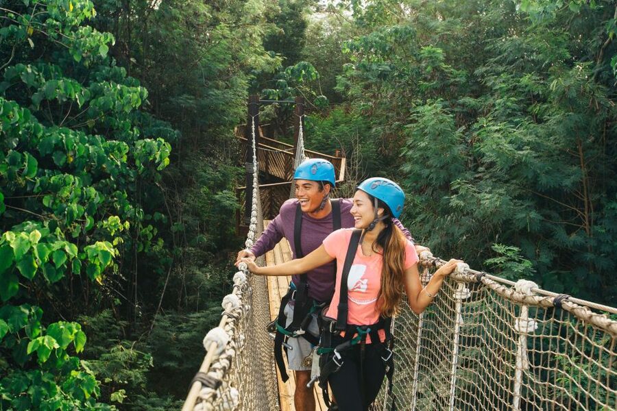 Oahu: North Shore Zip Line Adventure with ATV and Farm Tour - Rappels, sky bridges, and the floating staircase