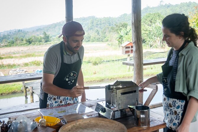 Off the Map Chiang Mai Jungle Coffee Trek Roast and Brew - Brewing with the V60 method