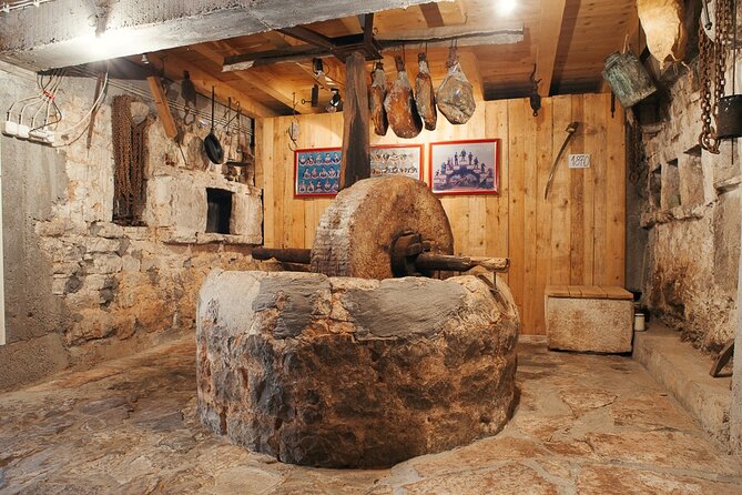 Olive oil farm to fork experience & short walking tour of Kotor - The 150-year-old mill and the modern press