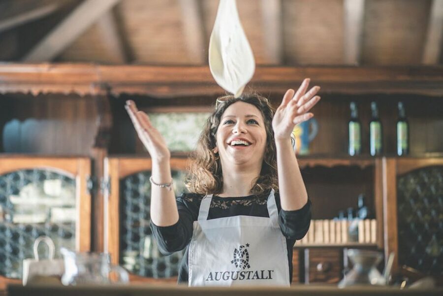 Partinico: Pizza-Making Class on an Organic Farm with Wine - Lunch on the veranda with two wines