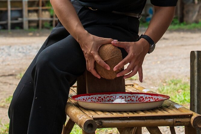 Plough to Plate: Be A Rice Farmer in Phetchaburi from Hua Hin - Grinding rice into flour