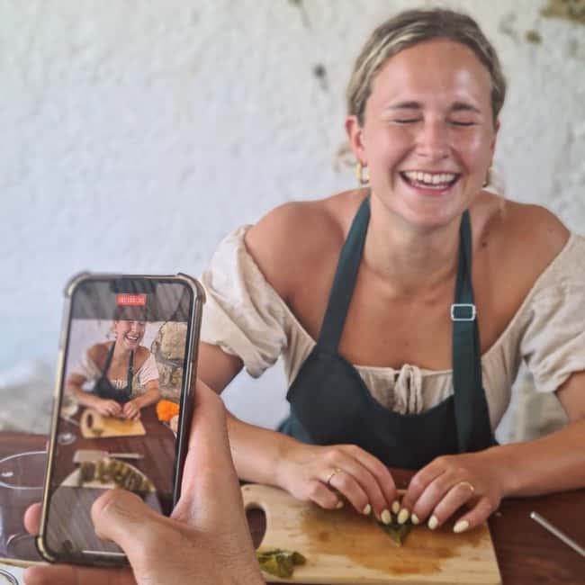 Rhodes: 1952 Farmhouse Cooking & Lunch with Unlimited Wine - Unlimited wine and a long table under the olive trees