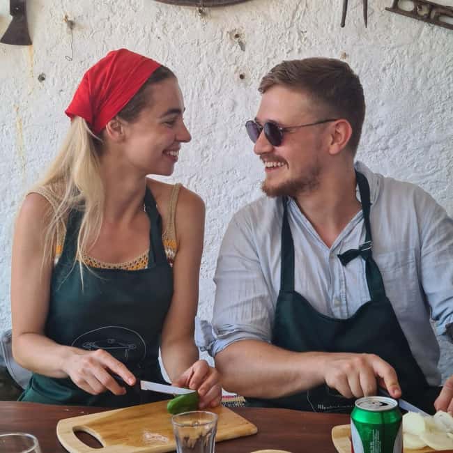 Rhodes: 1952 Farmhouse Cooking & Lunch with Unlimited Wine - How much cooking should you expect?