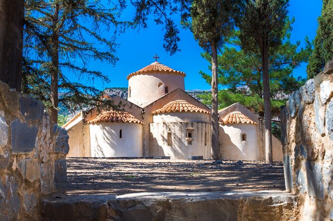 Road-trip to Lasithi, Zeus Cave, Vidiani, Krasi & Olive Mill Farm - Vidiani Monastery, a quiet first stop