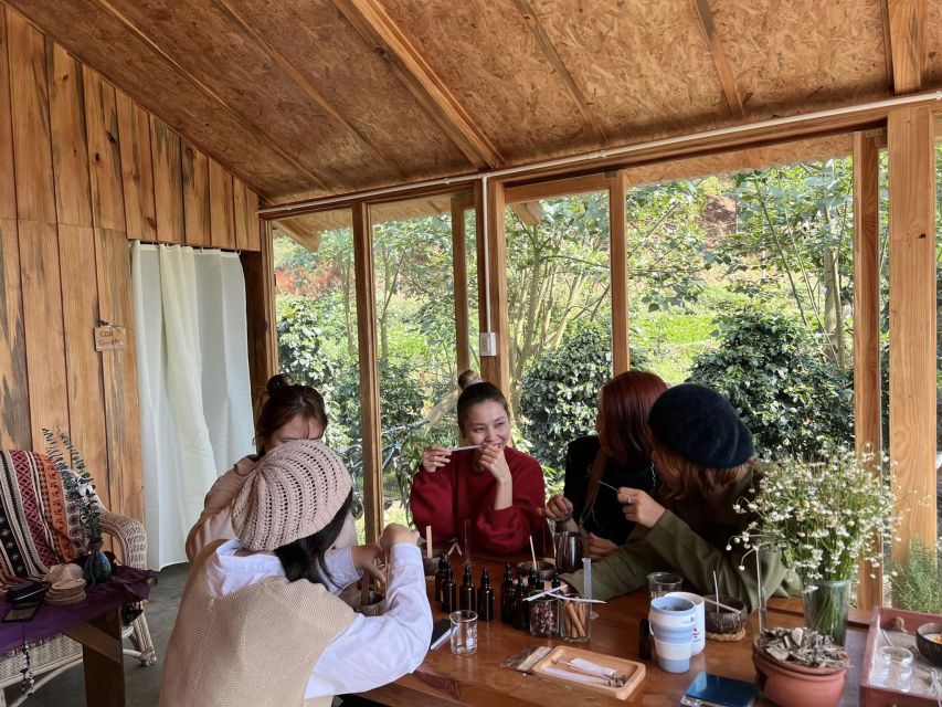 Scented candle workshop at Twin Beans Farm - Da Lat suburb - Starting with herbs, flowers, and essential oils