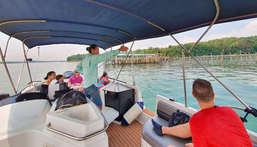 Singapore: Guided Boat Tour and Kelong Fish Farm Visit - Sembawang Beach and the older coastal story