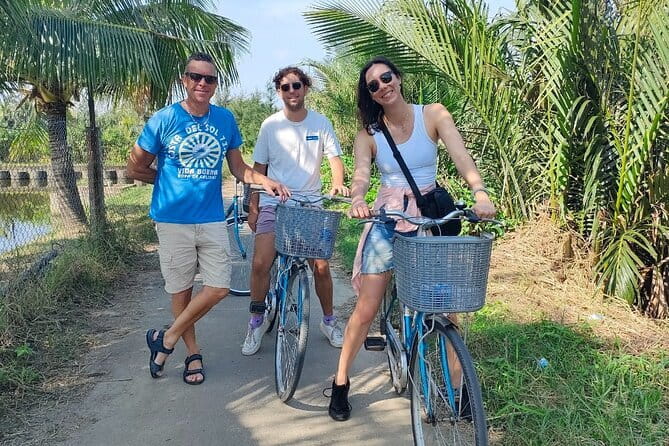 Small Group Bicycle Tour with Farming and Fishing Experience - Cooking banh xeo and eating at a local home