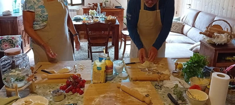 Sorrento: Marì Cooking Class in a Family Farm w/ Coast View - Eating the Meal You Helped Prepare