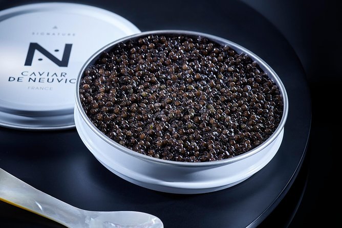 Sturgeon Fish-Farm Visit and Caviar Discovery Tasting in Neuvic - The tasting: rillettes, caviar butter, and one spoon of caviar