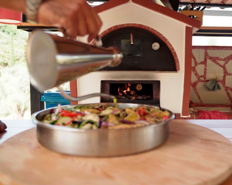 Traditional Greek Cooking Class @ Lefkada Micro Farm - The wood-burning oven sets the pace