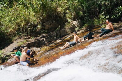 Trekking Tour to Hidden Waterfall & Sturgeon Farm for dog-lovers