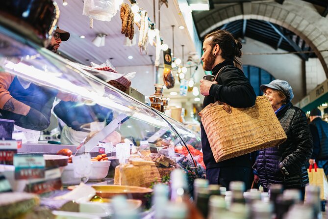 Versailles: Farmers Market & Royal Vegetable Garden Food Tour - Building the savory plate with charcuterie and bread