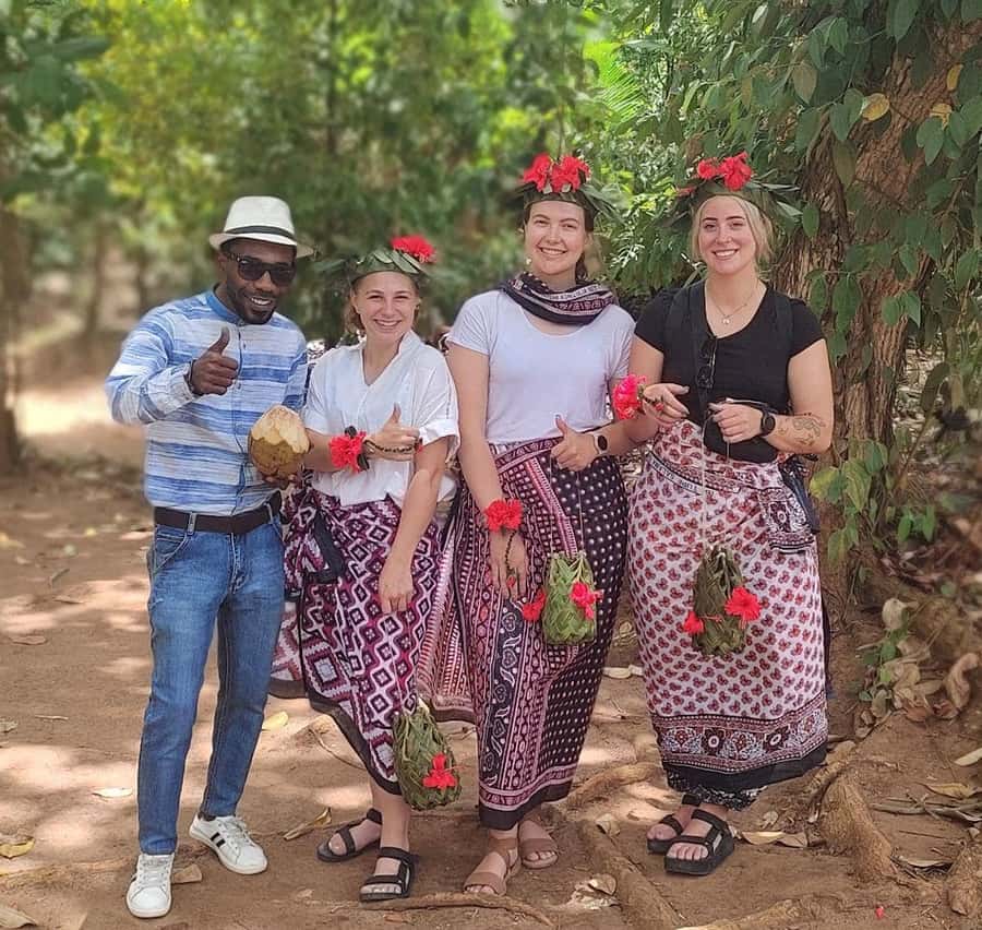 Zanzibar: Spice Farm Tour with Traditional Cooking Lesson - Tropical fruit, jackfruit, and coconut from the tree